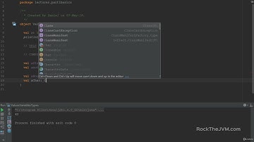 Values, Variables and Types #1.2 Scala functioning and programming for beginners