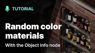 Create materials with random colors and other variations in Blender
