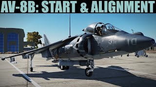 AV8B Harrier: Cold Start & Alignment(GND/Airfield) Tutorial | DCS WORLD