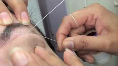 .How to Thread Eyebrows and Trim Them