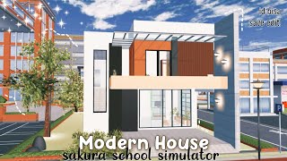 Speed Build Modern House 2 Lantai Id Props Bisa Save & Edit Sakura School Simulator