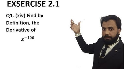 F.Sc Part 2 and D.A.E Part 2 Exercise 2.1 Q1 Part 14 DIFFERENTIATION