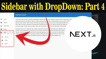 Mastering Next JS: Part 4 - Creating a Sidebar with Dropdown Menu Explained