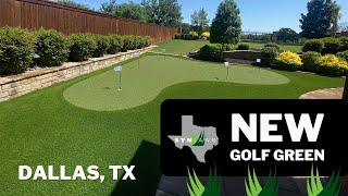 New SYNLawn Putting Green Installation - Dallas, TX