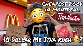 What Can I Get For 10 Dollars In Canada ?? 😳 || Indian Food Vs Canadian Food 😍😍||