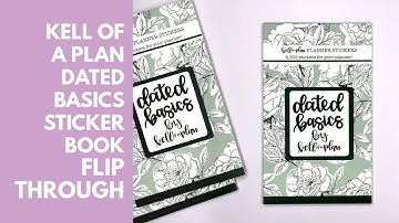 Kellofaplan Dated Basics Sticker Book Flip Through!
