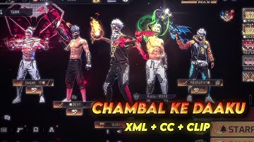 CHAMBAL KE DAAKU SONG 💗🕊️ || 5 GROUP SQUAD EDIT ❤️‍🩹🤞🏻 || XML + CC + CLIP 💞💗 || EDIT BY @gfx.paradox