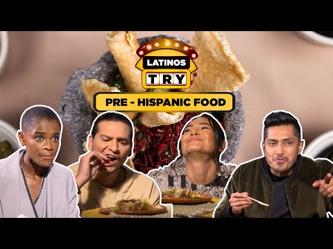 Latinos Try | Pre-Hispanic Foods with the cast of Black Panther: Wakanda Forever
