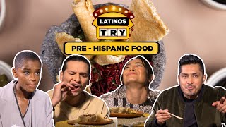 Latinos Try | PreHispanic Foods with the cast of Black Panther: Wakanda Forever