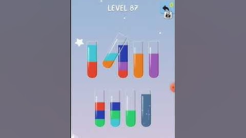 Water sort puzzle level 87# water colour sort level87