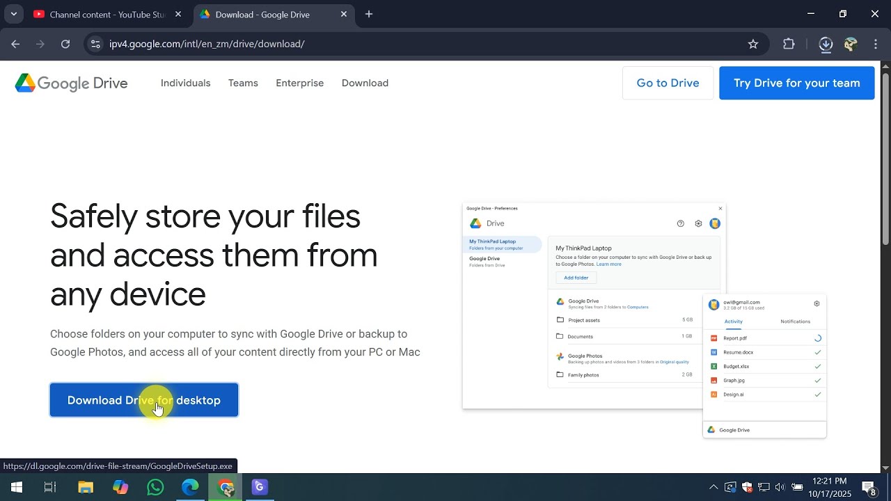 How To Use Google Drive to Sync Files Between Computers - YouTube