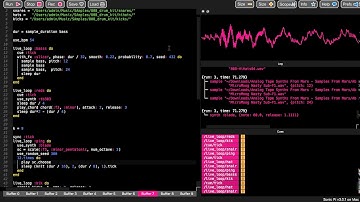Sonic Pi Trap beat #2