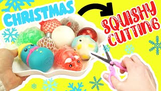 Mixing Cute Squishies and Slime Together into One Bowl! Christmas Theme