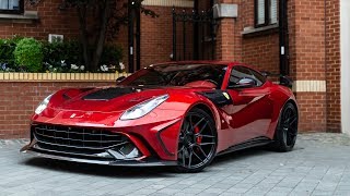 We caught this ridiculous full-carbon bodied ferrari f12 berlinetta
which believe is modified by mansory, on the streets of london. car
features a ful...