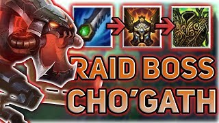 RAID BOSS CHO'GATH IS THE MOST BROKEN JUNGLER?! THIS IS SO STUPID! Patch 7.14 Best Junglers