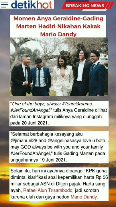 Anya Geraldine & Gading Di Nikahan Kk Mario Dandi #viral #artist #anyageraldine #gadingmartin #mario