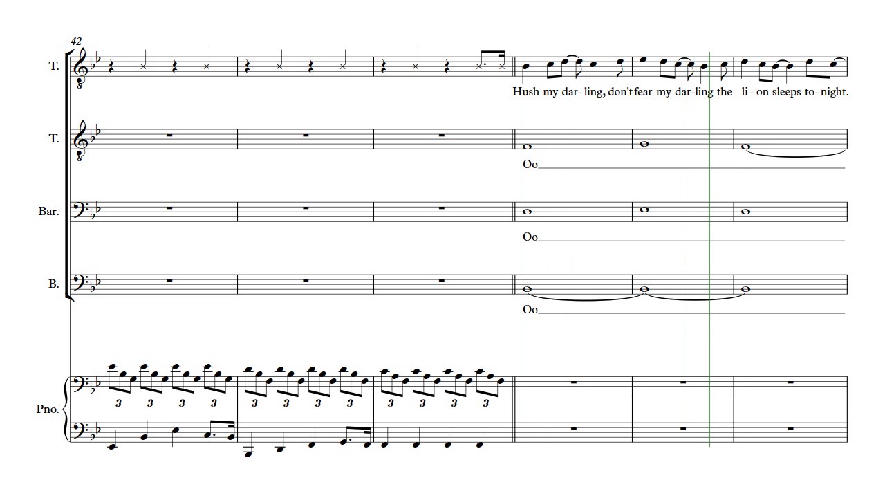 The Lion Sleeps Tonight Bass