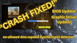 Monster Hunter Wilds Benchmark Tool CRASH FIX! –  Un Allowed DMA Bus Device  Error Solution! screenshot 3
