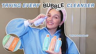 WHICH BUBBLE SKINCARE CLEANSER IS THE BEST?🫧 (all clear, soft launch, fresh start, & first class) screenshot 4