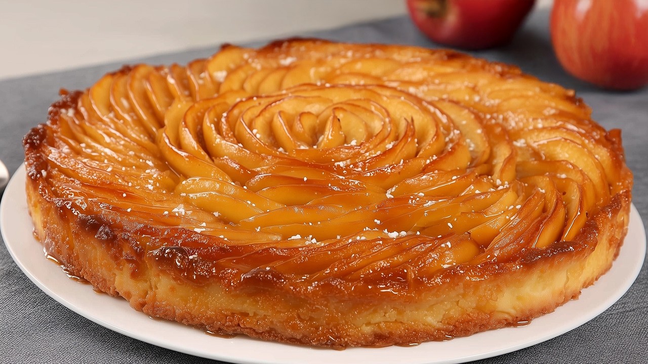 Der berühmte 4 Esslöffel Apfelkuchen, der in ihrem Mund schmilzt! Einfach und lecker