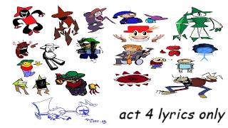 All Stars Act 4 My Dave And Bambi Mix - Lyrics Only
