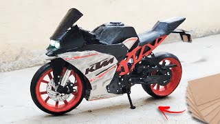 How to make Motorbike Using Only Cardboard | KTM RC 390 | Resimi