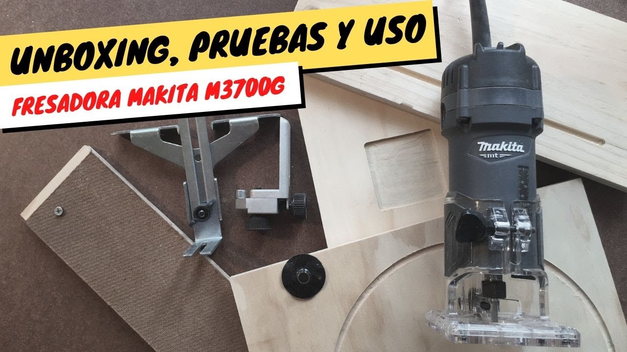 FRESADORA DE MANO 1/4 530W. MARCA MAKITA M3700B