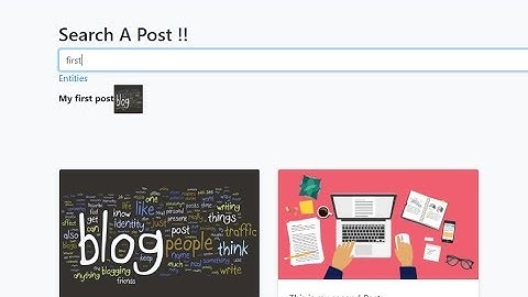 Symfony 3.4 Blog Project Part 2 -Dynamic Search with Ajax-