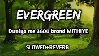 EVERGREEN ।।Duniya Me 3600 Brand Mithiye।। Slowed Revereb song