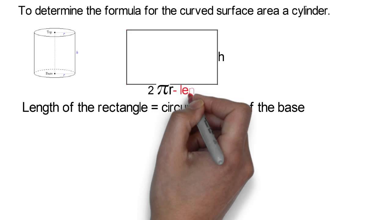 Curved Surface Area Of A Cylinder