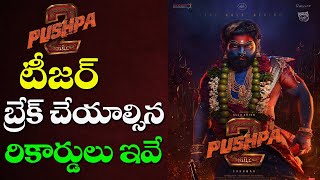 Pushpa 2 - The Rule Teaser | Pushpa 2 బ్రేక్ చేయాల్సిన రికార్డులు ఇవే | Allu Arjun | Sukumar