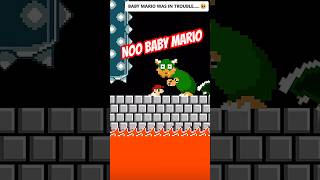 Baby Mario in Trouble!. #supermario #mario #nintendo #shorts