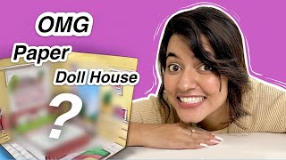 Made Paper Dollhouse Bedroom 😱 | Origami Miniature Bedroom