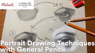 Online Class: Portrait Drawing Techniques with General Pencil | Michaels screenshot 3