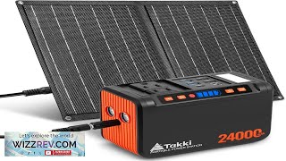 Takki 120W Peak Solar Generator Portable Power Station with 21W Panels 88Wh