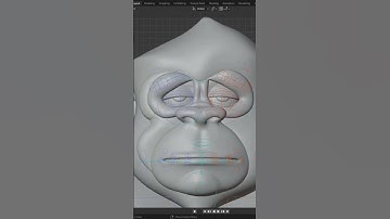 Blender Chimpanzee Rig – Realistic Face Rigging in Action!#shortsviral  #blender  #shortvideo