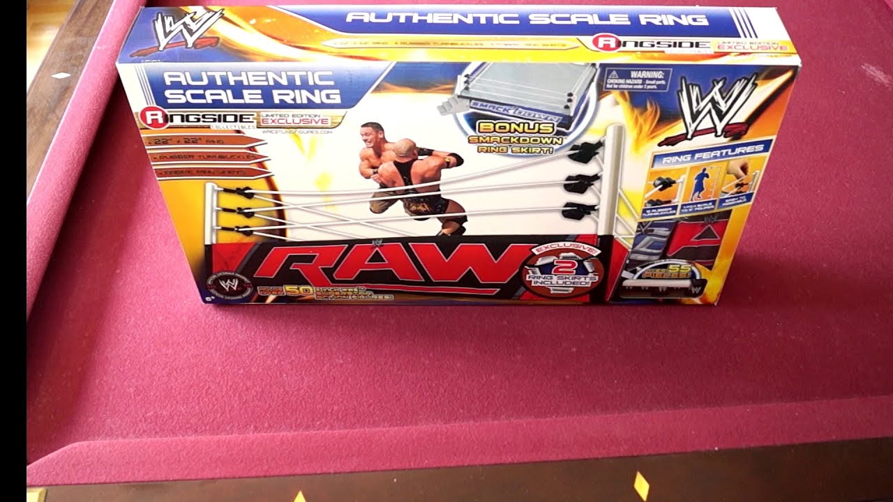 WWE Authentic Scale Ring Ringside Collectibles Exclusive Unboxing, Construction & Review!! - YouTube