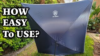 Reviewed:  EVER ADVANCED Pop Up Projector Screen for Outdoor,84" (16:9) HD Projection Screen screenshot 5