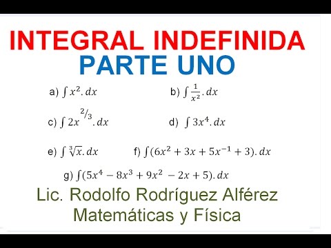 Video: Cómo Calcular La Integral Indefinida