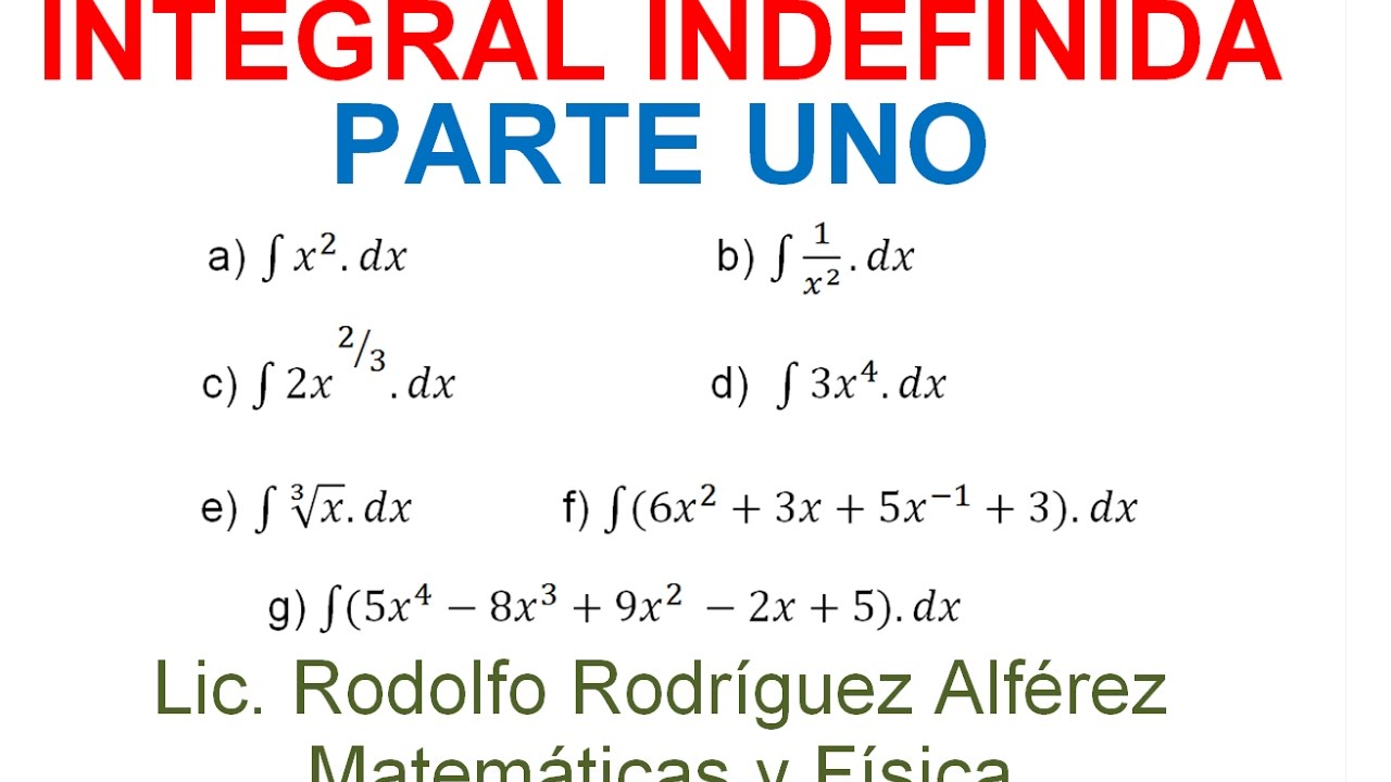 Como Calcular Integrales Indefinidas - Design Talk