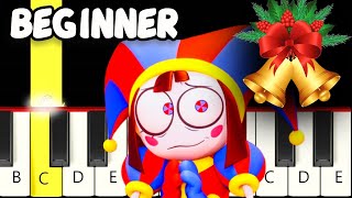 Pomni (Amazing Digital Circus) TADC sings Jingle Bells for Christmas -Fast and Slow Piano Tutorial
