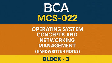 IGNOU BCA MCS 022 BLOCK-3 NOTES