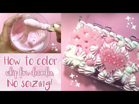 How to Color Whip for Decoden Tutorial + Watch Me Whip 3DS Case 