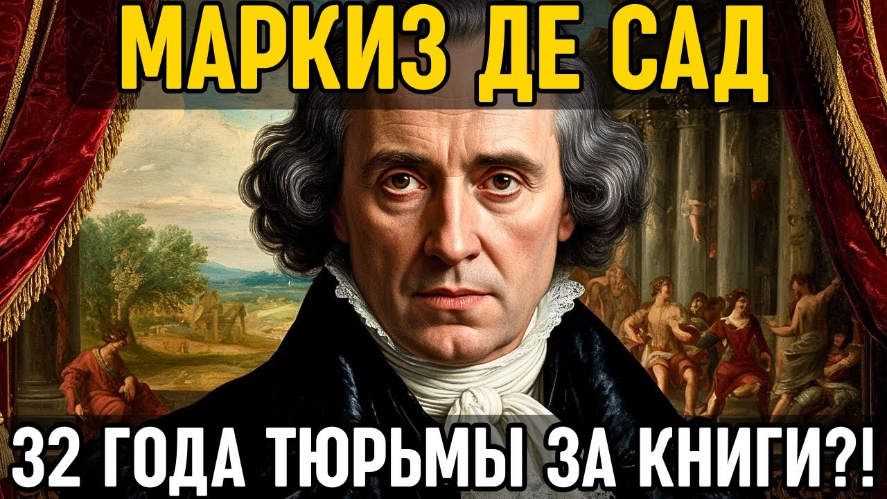 МАРКИЗ ДЕ САД: Как он ПРОВЁЛ 32 года в тюрьме не за убийства, а за свои КНИГИ!