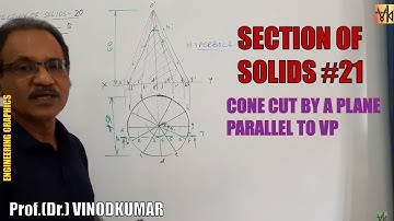 Section of Solids -21, Cone -5 by Prof. Vinodkumar