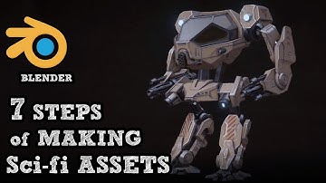 How to make Sci-fi game assets in Blender.