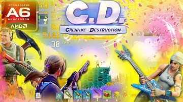 Creative Destruction: Revisited (AMD A6, Radeon R4 Graphics) Low End PC (512MB)