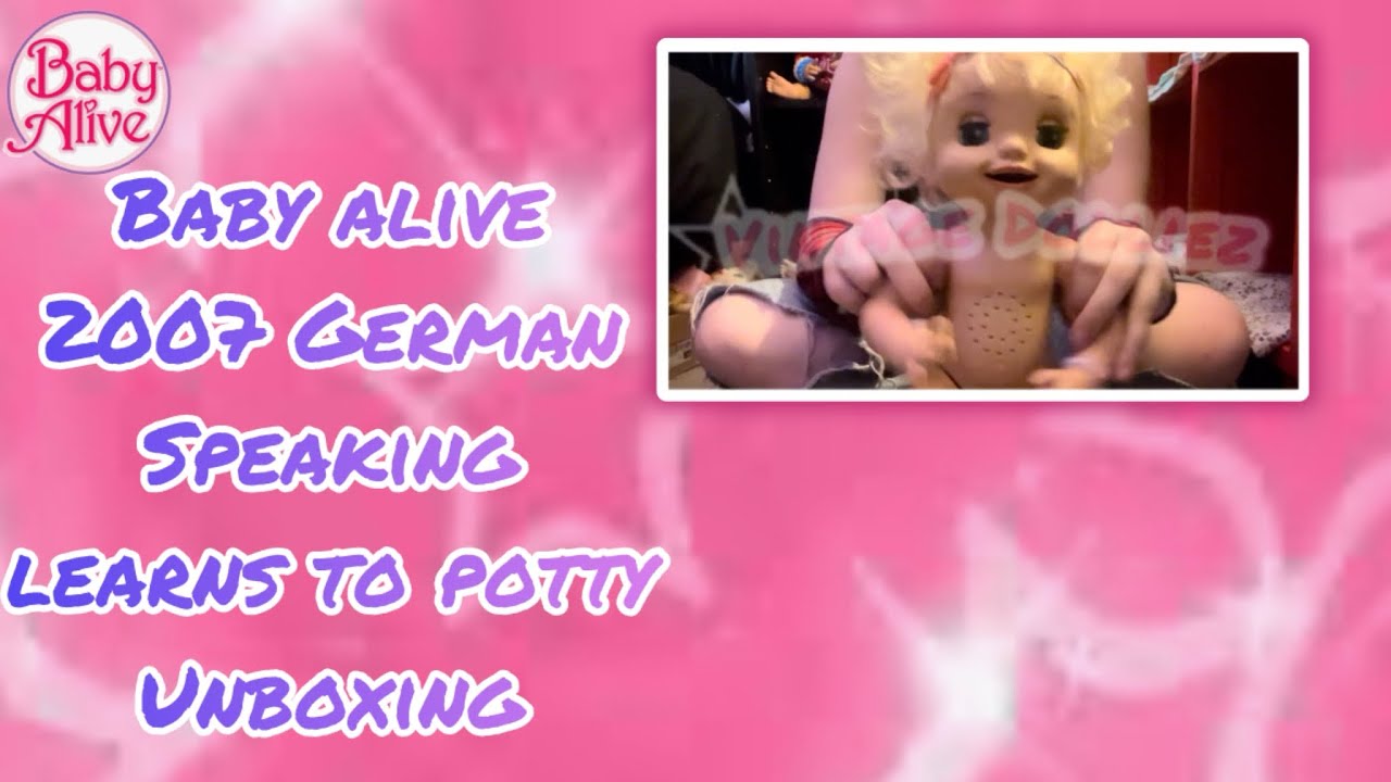 Baby alive 2007 German speaking learns to potty from Germany unboxing! ⭐️🫶🏻