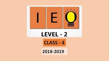 IEO Level 2 Question Paper with answers for class 4