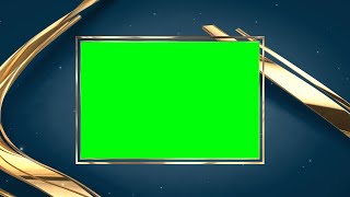Golden Spline Frame with Green Screen Chroma with 4K Quality Template | FREE TO USE | iforEdits